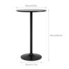 FDW Bar Table Review Best 40 Inch Height Cocktail Round Bistro Table FDW Bar Table Review Best 40 Inch Height Cocktail Round Bistro Table