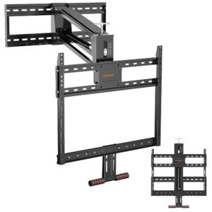 Fireplace Pull Down TV Mount Over Fireplace with Height Adjust for Most 43" - 80" TVs, Max VESA 600x400mm, up to 80lbs, Above Fireplaces TV Mount Fireplace Pull Down TV Mount Over Fireplace with Height Adjust for Most 43" - 80" TVs, Max VESA 600x400mm, up to 80lbs, Above Fireplaces TV Mount