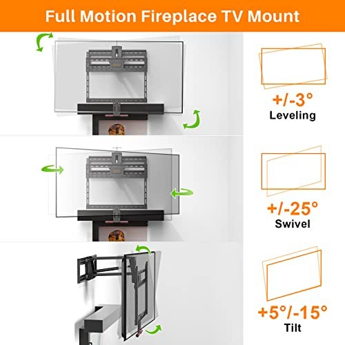 Fireplace TV Mount Review X-FIXTURE Ergonomic Adjustable Full Motion for 43 to 80 Inch TVs Fireplace TV Mount Review X-FIXTURE Ergonomic Adjustable Full Motion for 43 to 80 Inch TVs