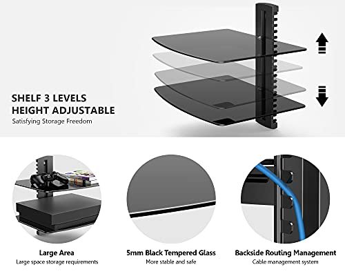 Fitueyes 2 Tier Floating Shelves Review Best Wall Mount Audio Video Shelving Fitueyes 2 Tier Floating Shelves Review Best Wall Mount Audio Video Shelving