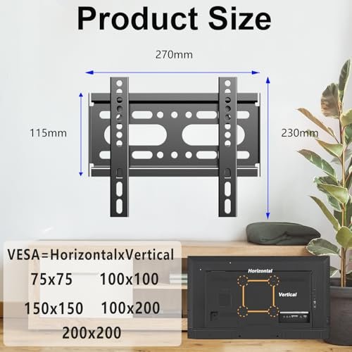 Fixed TV Wall Mount Review GLWIXY 14-42 Inch Low Profile Bracket Comparison Fixed TV Wall Mount Review GLWIXY 14-42 Inch Low Profile Bracket Comparison