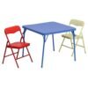 Flash Furniture Mindy Kids 3-Piece Folding Square Table and Chairs Set for Daycare and Classrooms, Children's Activity Table/Chairs Set, Multicolor Flash Furniture Mindy Kids 3-Piece Folding Square Table and Chairs Set for Daycare and Classrooms, Children's Activity Table/Chairs Set, Multicolor