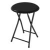 Folding Stool - Backless 18-Inch Stool with 225lb Capacity for Kitchen or Rec Room - Portable Indoor Counter Bar Stools by Lavish Home (Black) Folding Stool - Backless 18-Inch Stool with 225lb Capacity for Kitchen or Rec Room - Portable Indoor Counter Bar Stools by Lavish Home (Black)