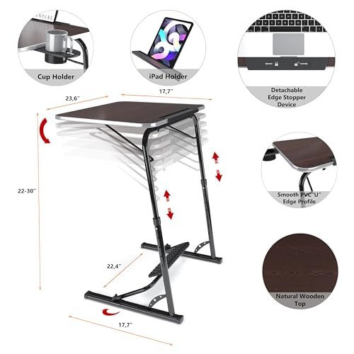 FoldWise Folding TV Tray Table Review Adjustable Laptop Desk with Cup Holder FoldWise Folding TV Tray Table Review Adjustable Laptop Desk with Cup Holder