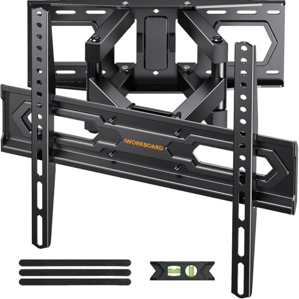 Full Motion 32-65 inch TV Wall Mount 55 TV Bracket, Dual articulating Arms Mount, Tilt Swivel Extension Level, Max VESA 400x400mm, 16" Studs, 110 lbs Full Motion 32-65 inch TV Wall Mount 55 TV Bracket, Dual articulating Arms Mount, Tilt Swivel Extension Level, Max VESA 400x400mm, 16" Studs, 110 lbs