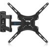 Full Motion TV Wall Mount Bracket Articulating Arms Swivels Tilts Extension for Most 26-55 Inch LED LCD Flat Curved Screen TVs, Max VESA 400x400mm up to 66lbs by Pipishell Full Motion TV Wall Mount Bracket Articulating Arms Swivels Tilts Extension for Most 26-55 Inch LED LCD Flat Curved Screen TVs, Max VESA 400x400mm up to 66lbs by Pipishell
