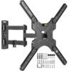 Full Motion TV Wall Mount for Most 26-55 Inch TVs, Corner Wall Mount TV Bracket with Tilt Swivel and Articulating, Single Stud Center Design Fits Flat/Curved TVs, Max VESA... Full Motion TV Wall Mount for Most 26-55 Inch TVs, Corner Wall Mount TV Bracket with Tilt Swivel and Articulating, Single Stud Center Design Fits Flat/Curved TVs, Max VESA...