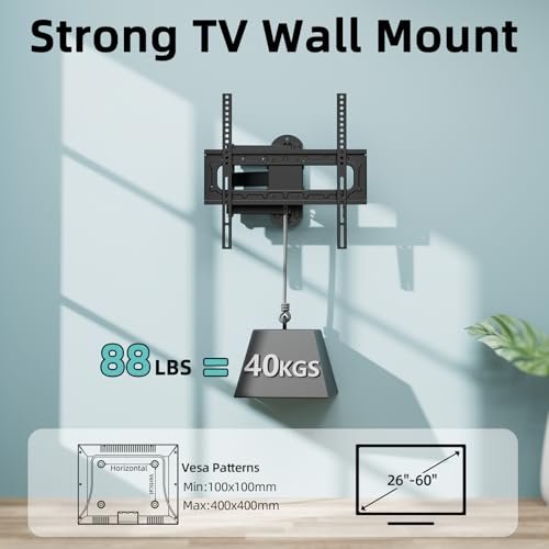 Full Motion TV Wall Mount HCMOUNTING HC3402 Review for 26-60 Inch TVs Full Motion TV Wall Mount HCMOUNTING HC3402 Review for 26-60 Inch TVs