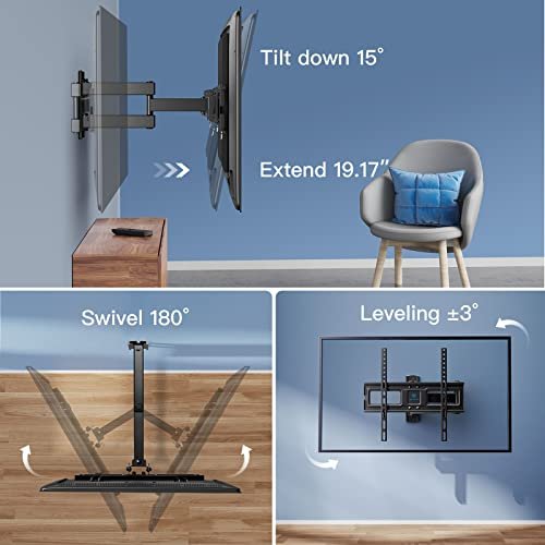 Full Motion TV Wall Mount Review for PERLESMITH PSMFK7 with Swivel Tilt Features Full Motion TV Wall Mount Review for PERLESMITH PSMFK7 with Swivel Tilt Features