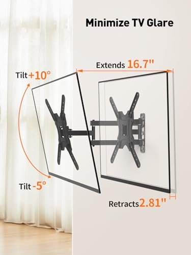 Full Motion TV Wall Mount Review HOELLL Best Adjustable 26-55 Inch Bracket Full Motion TV Wall Mount Review HOELLL Best Adjustable 26-55 Inch Bracket