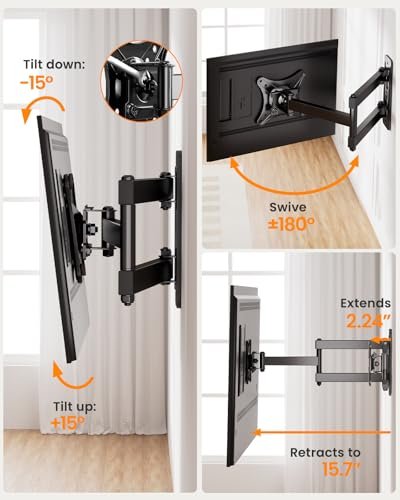 Full Motion TV Wall Mount Review IWORKBOARD Best Adjustable Bracket for 13-32 Inch Screens Full Motion TV Wall Mount Review IWORKBOARD Best Adjustable Bracket for 13-32 Inch Screens