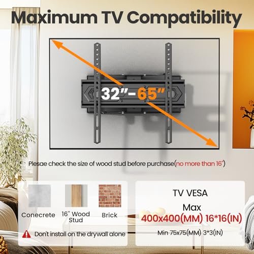 Full Motion TV Wall Mount Review IWORKBOARD Best for 32 to 65 Inch TVs Full Motion TV Wall Mount Review IWORKBOARD Best for 32 to 65 Inch TVs
