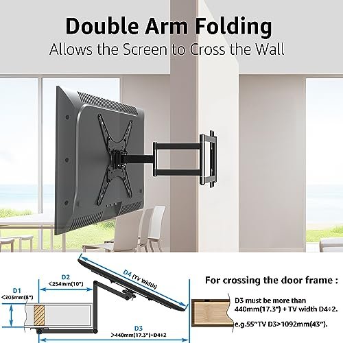 Full Motion TV Wall Mount Review MOUNTUP MU0057 for 26-65 Inch TVs Full Motion TV Wall Mount Review MOUNTUP MU0057 for 26-65 Inch TVs