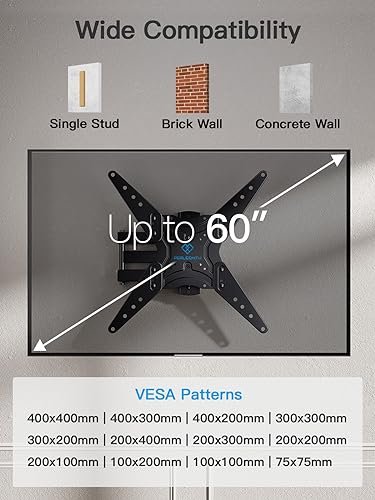 Full Motion TV Wall Mount Review PERLESMITH PSMFK1 Best for 26-60 Inch TVs Full Motion TV Wall Mount Review PERLESMITH PSMFK1 Best for 26-60 Inch TVs