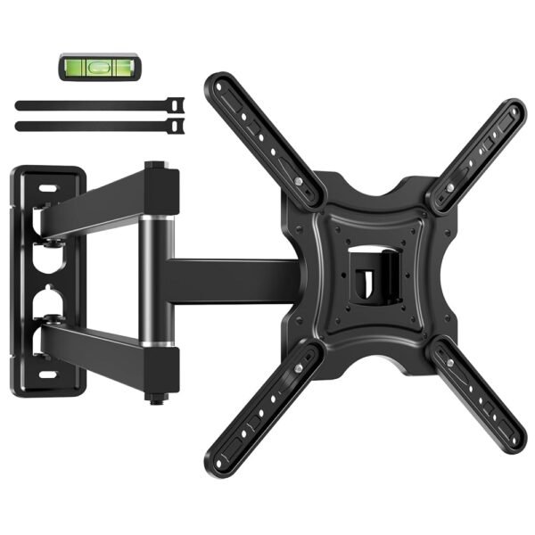 Full Motion TV Wall Mount, TV Mount for 26-55 inch LED TVs Monitors, Bracket with VESA 400x400mm up to 77lbs, Swivel Tilt Extension with Articulating Arms Full Motion TV Wall Mount, TV Mount for 26-55 inch LED TVs Monitors, Bracket with VESA 400x400mm up to 77lbs, Swivel Tilt Extension with Articulating Arms