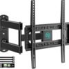Full MotionTV Wall Mount for 26-60 inch Flat/Curved TVs up to 88 lbs, Heavy Duty Swivel TV Mount with Single Stud Design,Smooth Extension,Max VESA 400x400mm,HC3402 Full MotionTV Wall Mount for 26-60 inch Flat/Curved TVs up to 88 lbs, Heavy Duty Swivel TV Mount with Single Stud Design,Smooth Extension,Max VESA 400x400mm,HC3402