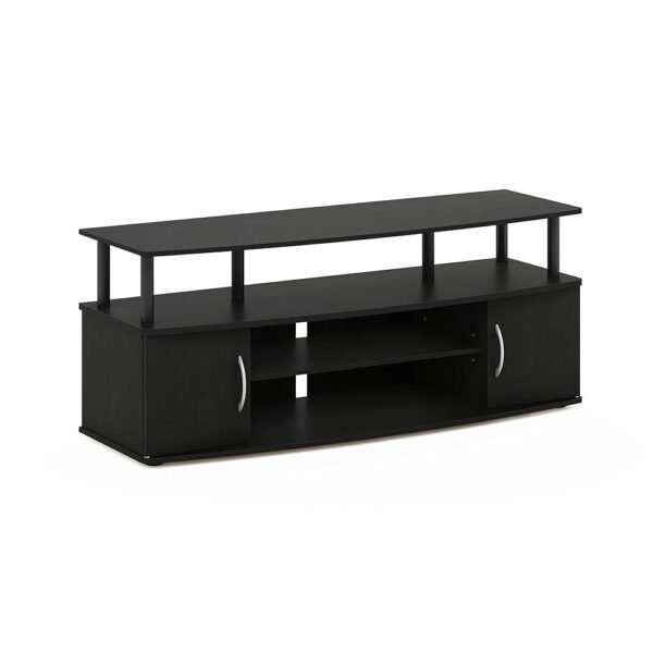 Furinno JAYA Large Entertainment Stand for TV Up to 55 Inch, Blackwood Furinno JAYA Large Entertainment Stand for TV Up to 55 Inch, Blackwood