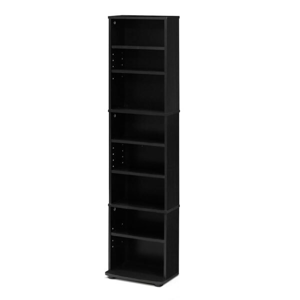 FURINNO JAYA Space Saving Multimedia Storage Tower, Espresso FURINNO JAYA Space Saving Multimedia Storage Tower, Espresso