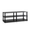 Furinno Turn-S-Tube No Tools 3-Tier Entertainment TV Stands, Espresso/Black Furinno Turn-S-Tube No Tools 3-Tier Entertainment TV Stands, Espresso/Black