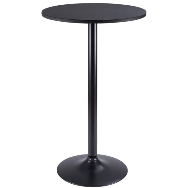 Furmax Bistro Pub Table Round Bar Height Cocktail Table Metal Base MDF Top Obsidian Table 23.8-Inch Top, 39.5-Inch Height (Black, 1-Pack) Furmax Bistro Pub Table Round Bar Height Cocktail Table Metal Base MDF Top Obsidian Table 23.8-Inch Top, 39.5-Inch Height (Black, 1-Pack)