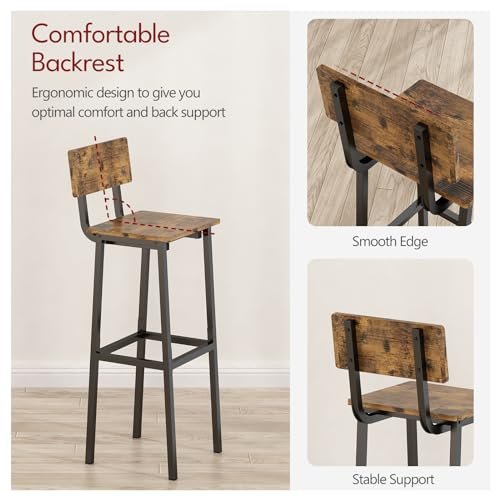GILLAS Barstools Review Sturdy Industrial Style Tall Bar Stool Set for Kitchen GILLAS Barstools Review Sturdy Industrial Style Tall Bar Stool Set for Kitchen