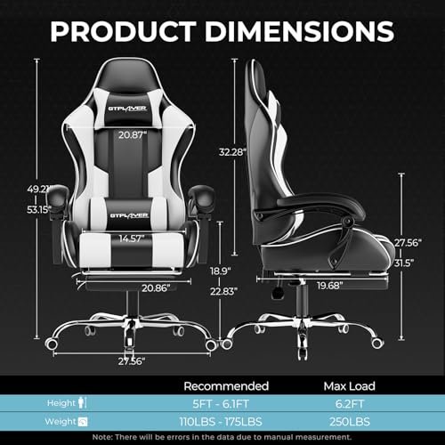 GTPLAYER 800a Gaming Chair Review Comfortable Footrest and Lumbar Support Tested GTPLAYER 800a Gaming Chair Review Comfortable Footrest and Lumbar Support Tested