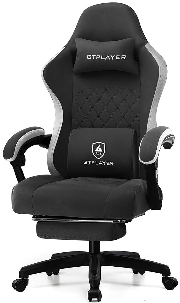 GTPLAYER Gaming Chair, Computer Office Chair with Pocket Spring Cushion, Linkage Armrests and Footrest, High Back Ergonomic Computer Chair with Lumbar Support Task Chair with... GTPLAYER Gaming Chair, Computer Office Chair with Pocket Spring Cushion, Linkage Armrests and Footrest, High Back Ergonomic Computer Chair with Lumbar Support Task Chair with...