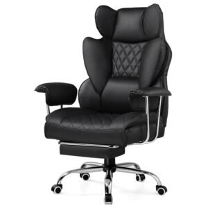 GTRACING Gaming Chair,Office Chair with Pocket Spring Lumbar Support, Ergonomic Comfortable Wide Office Desk Computer Chair with Outward Fixed Soft Armrests and Footrest (PU... GTRACING Gaming Chair,Office Chair with Pocket Spring Lumbar Support, Ergonomic Comfortable Wide Office Desk Computer Chair with Outward Fixed Soft Armrests and Footrest (PU...