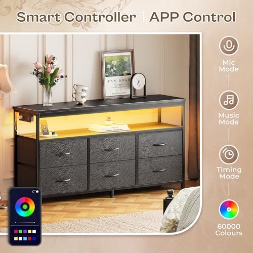 Huuger 47 Inch LED TV Stand Review with Power Outlets and 6 Drawer Storage Huuger 47 Inch LED TV Stand Review with Power Outlets and 6 Drawer Storage