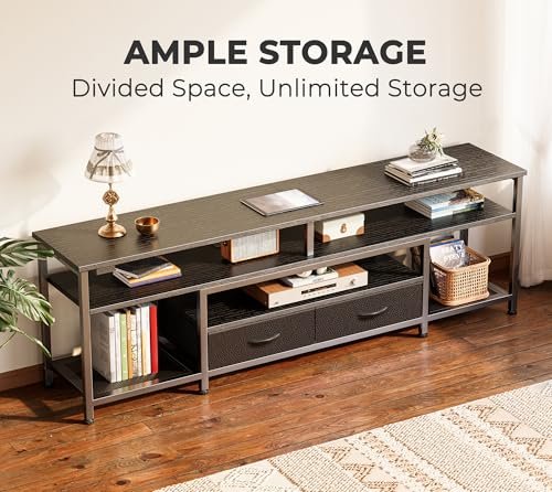 Huuger 63 Inch TV Stand Review with LED Lights Power Outlets and Storage Huuger 63 Inch TV Stand Review with LED Lights Power Outlets and Storage