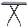 Iceberg Small Camping Personal Folding Table, Heavy Duty Utility Table, Adjustable Height, Charcoal, 19.5” L x 30” W x 28" H Iceberg Small Camping Personal Folding Table, Heavy Duty Utility Table, Adjustable Height, Charcoal, 19.5” L x 30” W x 28" H