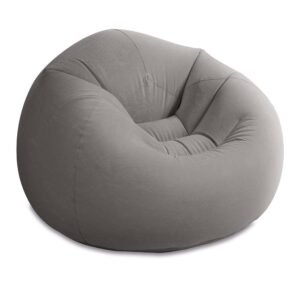 Intex 68579EP Beanless Bag Inflatable Lounge Chair: Corduroy Textured Flocking – Durable Vinyl – Folds Compactly – 220lb Weight Capacity – 45" x 45" x 28" Intex 68579EP Beanless Bag Inflatable Lounge Chair: Corduroy Textured Flocking – Durable Vinyl – Folds Compactly – 220lb Weight Capacity – 45" x 45" x 28"