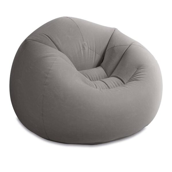 Intex 68579EP Beanless Bag Inflatable Lounge Chair: Corduroy Textured Flocking – Durable Vinyl – Folds Compactly – 220lb Weight Capacity – 45" x 45" x 28" Intex 68579EP Beanless Bag Inflatable Lounge Chair: Corduroy Textured Flocking – Durable Vinyl – Folds Compactly – 220lb Weight Capacity – 45" x 45" x 28"