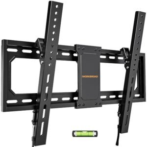 IWORKBORAD 55 65 75 85 inch Low Profile TV Wall Mount for 32-90 '' TVs, Tilt TV Mount Bracket, Safe Lock & Quick Release, Max VESA 600x400mm, 24 inch Studs,132 lbs, Fit Most 55+... IWORKBORAD 55 65 75 85 inch Low Profile TV Wall Mount for 32-90 '' TVs, Tilt TV Mount Bracket, Safe Lock & Quick Release, Max VESA 600x400mm, 24 inch Studs,132 lbs, Fit Most 55+...