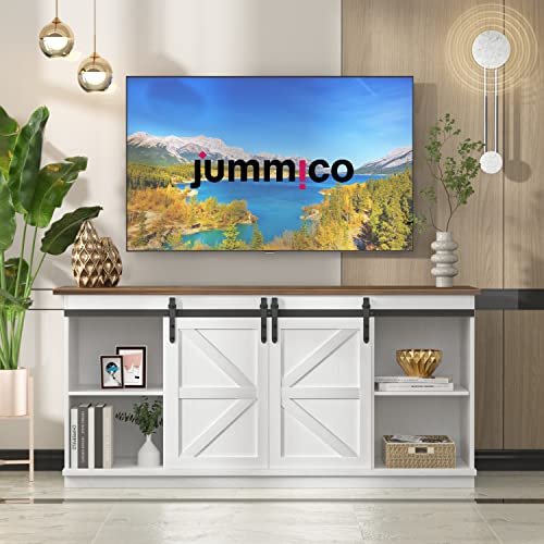 JUMMICO Modern TV Stand Review Best Storage and Sliding Barn Doors Console JUMMICO Modern TV Stand Review Best Storage and Sliding Barn Doors Console