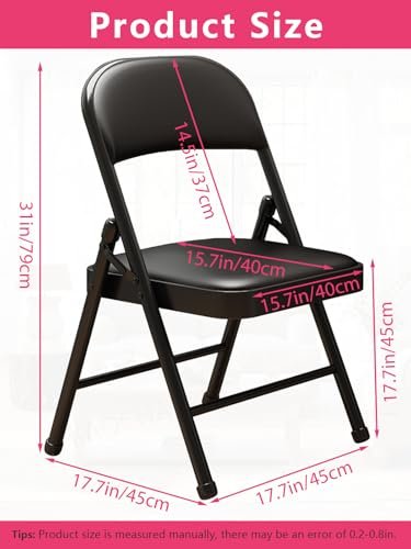 KAOCHA Folding Chairs Charles Review Comfortable Padded PU Leather Seat Durable Design KAOCHA Folding Chairs Charles Review Comfortable Padded PU Leather Seat Durable Design