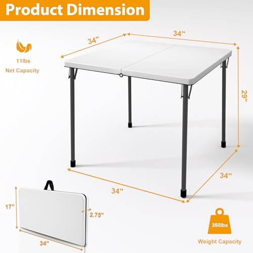 Kasunpul Folding Table Review Portable 34 Inch Card Table for Camping and Office Kasunpul Folding Table Review Portable 34 Inch Card Table for Camping and Office