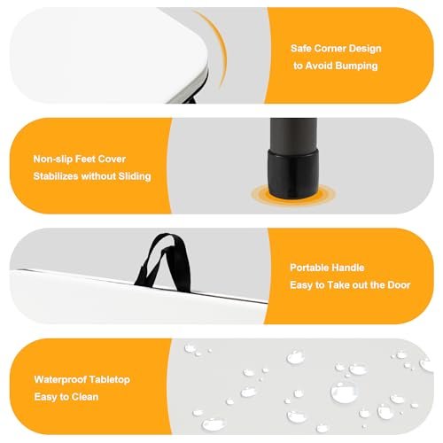 Kasunpul Folding Table Review Portable 34 Inch Card Table for Camping and Office Kasunpul Folding Table Review Portable 34 Inch Card Table for Camping and Office