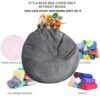 Kisoy Stuffed Animal Storage Bean Bag Cover Review Soft Corduroy Organizer Kisoy Stuffed Animal Storage Bean Bag Cover Review Soft Corduroy Organizer