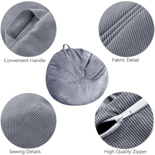 Kisoy Stuffed Animal Storage Bean Bag Cover Review Soft Corduroy Organizer Kisoy Stuffed Animal Storage Bean Bag Cover Review Soft Corduroy Organizer