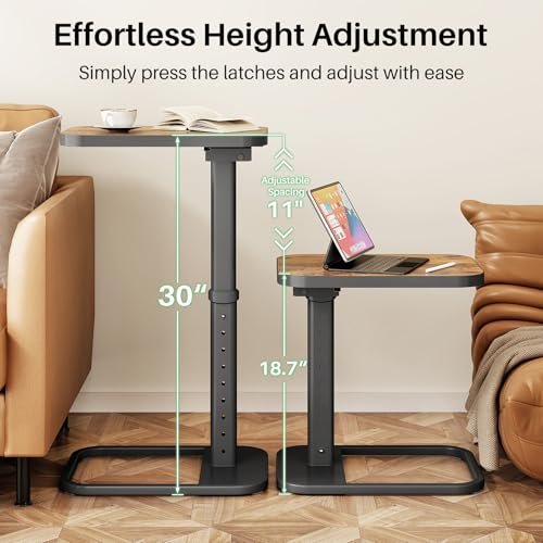 Kitstorack C-Shape TV Tray Table Review Best Adjustable Sofa Arm End Side Table Kitstorack C-Shape TV Tray Table Review Best Adjustable Sofa Arm End Side Table
