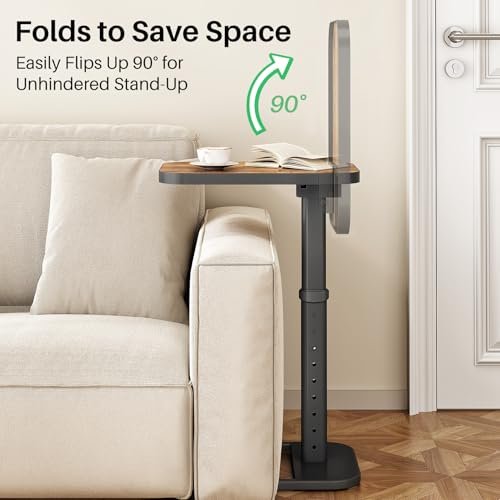 Kitstorack C-Shape TV Tray Table Review Best Adjustable Sofa Arm End Side Table Kitstorack C-Shape TV Tray Table Review Best Adjustable Sofa Arm End Side Table