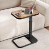 Kitstorack TV Tray Table, Adjustable Height & 90° Flip-Over Panel Design, Sofa Arm End Side Table for Eating Laptop Couch Bed Dinner or Small Spaces Kitstorack TV Tray Table, Adjustable Height & 90° Flip-Over Panel Design, Sofa Arm End Side Table for Eating Laptop Couch Bed Dinner or Small Spaces