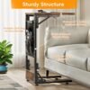 Kufutee Folding TV Tray Table Review Portable Rustic Brown C Shaped Side Table Kufutee Folding TV Tray Table Review Portable Rustic Brown C Shaped Side Table
