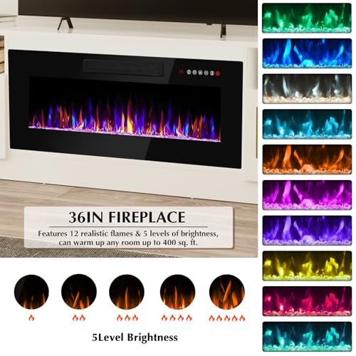 LEMBERI 70-MTTV Fireplace TV Stand Review Modern Media Console with LED Light LEMBERI 70-MTTV Fireplace TV Stand Review Modern Media Console with LED Light