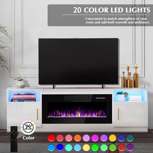 LEMBERI 70-MTTV Fireplace TV Stand Review Modern Media Console with LED Light LEMBERI 70-MTTV Fireplace TV Stand Review Modern Media Console with LED Light