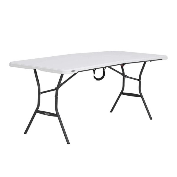Lifetime 6-Foot Fold in Half Table, Light Commercial, White Granite Lifetime 6-Foot Fold in Half Table, Light Commercial, White Granite