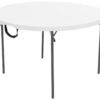 Lifetime Light Commercial Fold-in-Half Round Table, 4-Foot Lifetime Light Commercial Fold-in-Half Round Table, 4-Foot