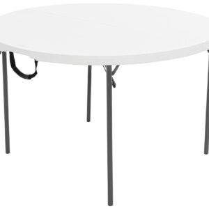 Lifetime Light Commercial Fold-in-Half Round Table, 4-Foot Lifetime Light Commercial Fold-in-Half Round Table, 4-Foot