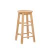 Linon Natural Barstool with Round Seat, 24-Inch Linon Natural Barstool with Round Seat, 24-Inch